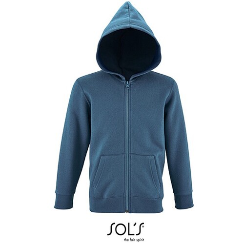 Kids` Zip Hoodie Stone