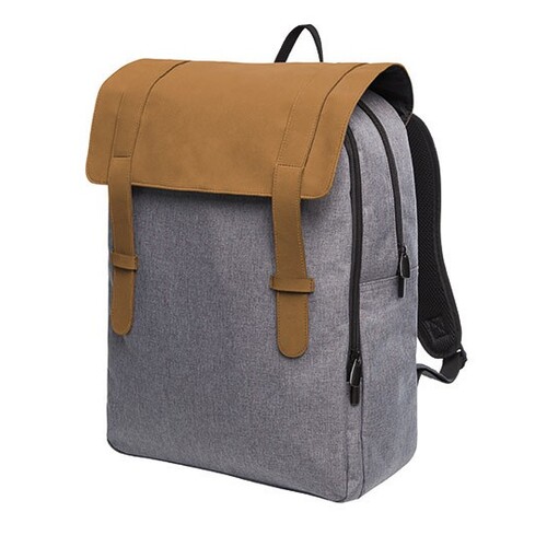 Halfar Notebook Backpack Urban (Brown, 32 x 41 x 15 cm)