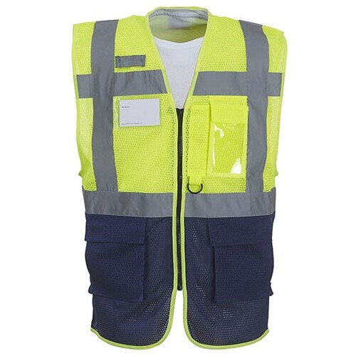 Hi Vis Top Cool Recycled Open Mesh Executive Waistcoat