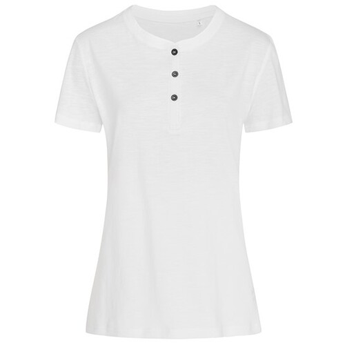Stedman® Sharon Henley T-Shirt Women (White, S)