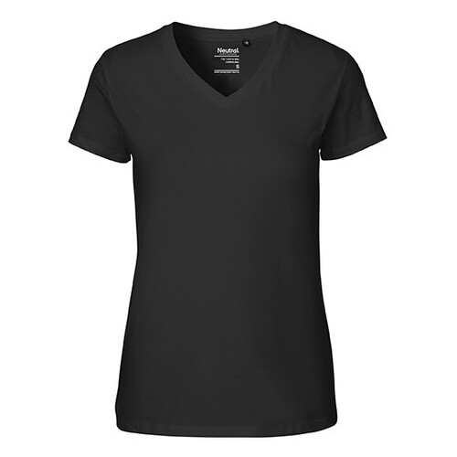 Neutral Ladies´ V-Neck T-Shirt (Black, S)