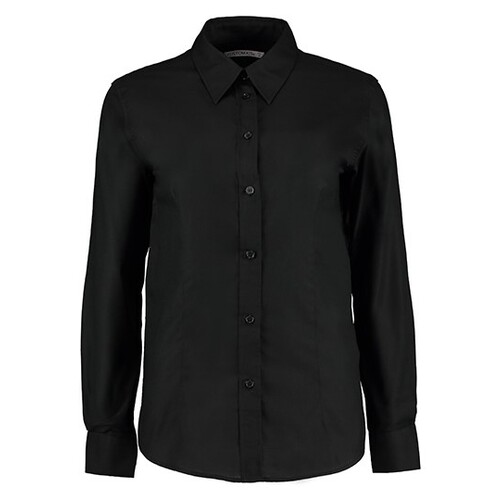 Kustom Kit Women´s Tailored Fit Workwear Oxford Shirt Long Sleeve (Black, 48 (4XL/22))