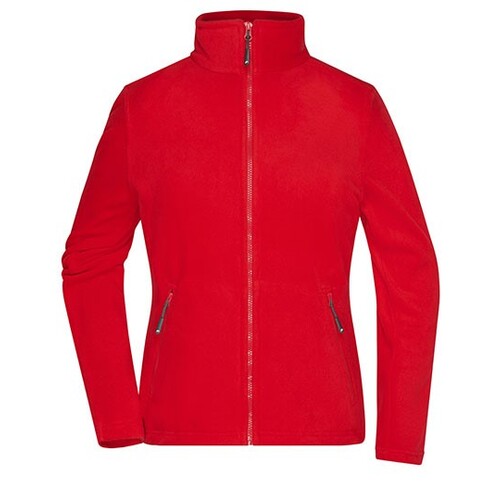 James&Nicholson Ladies´ Fleece Jacket (Red, XS)