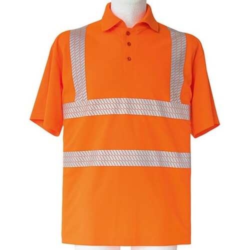 Hi-Viz Broken Reflective Polo Shirt EN ISO 20471