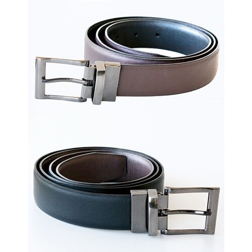 Korntex Elegant Two-Color Reversible Belt Schaffhausen (Black, Brown, One Size)