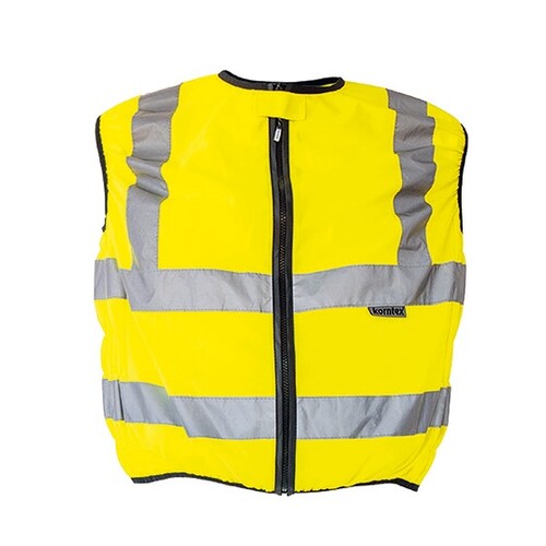 Korntex Hi-Vis Biker Safety Vest Schleiz (Signal Yellow, L)