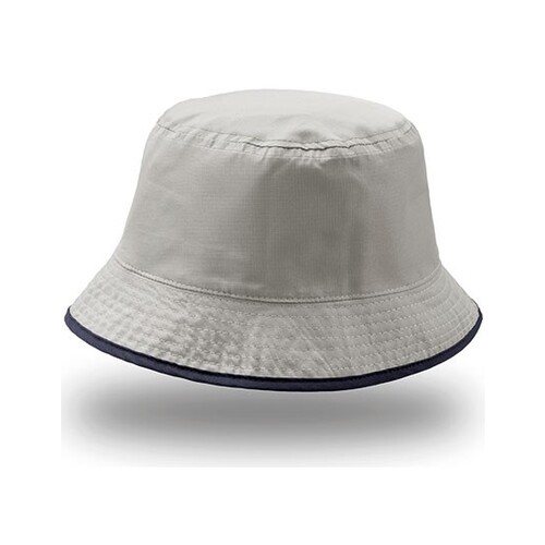 Atlantis Headwear Bucket Pocket Hat (Navy, Grey, One Size)