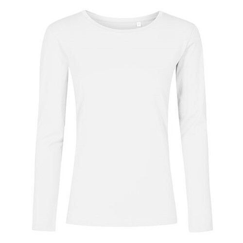 X.O by Promodoro Women´s Roundneck T-Shirt Long Sleeve (White, XS)