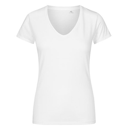 X.O by Promodoro Women´s V-Neck T-Shirt (White, XS)
