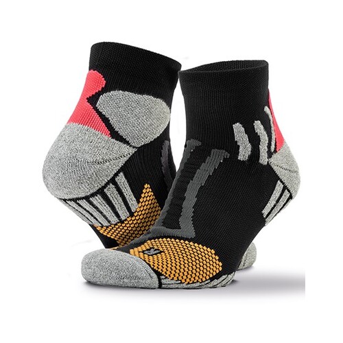 SPIRO Technical Compression Coolmax Sports Socks (Black, S/M)