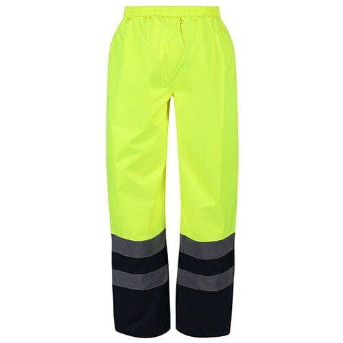 Regatta High Visibility Pro Hi-Vis Over Trousers (Yellow, Navy, S)