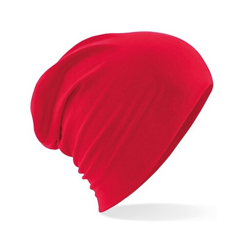 Beechfield Hemsedal Cotton Slouch Beanie (Classic Red, One Size)