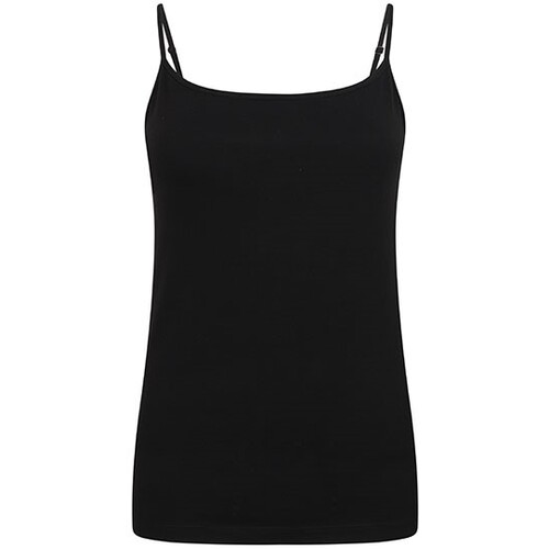 SF Women Women´s Feel Good Stretch Spaghetti Vest (Black, XS)