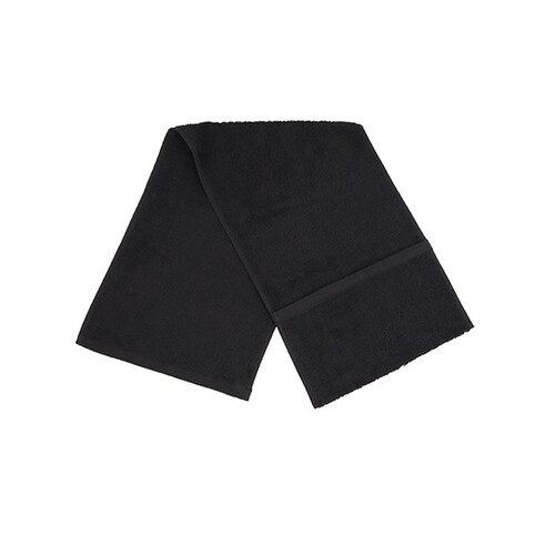 Towel City Pocket Gym Towel (Black, 30 x 100 cm)