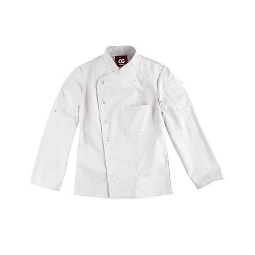 CG Workwear Ladies´ Chef Jacket Turin Classic (White, 46)