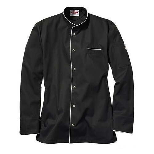 CG Workwear Men´s Chef Jacket Trapani (Black, White, 46)