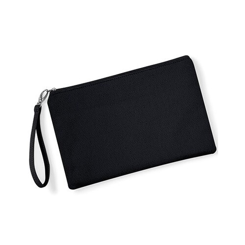 Canvas wristlet pouch