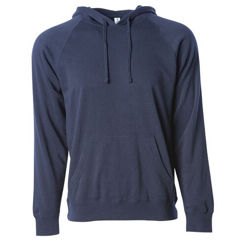 Independent Unisex Midweight Special Blend Raglan Hooded Pullover (Classic Navy, XS)