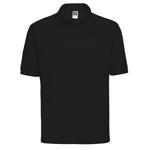 Russell Men´s Classic Polycotton Polo (Black, 5XL)