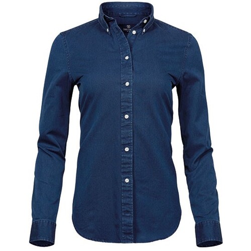 Tee Jays Women´s Casual Twill Shirt (Indigo, XXL)