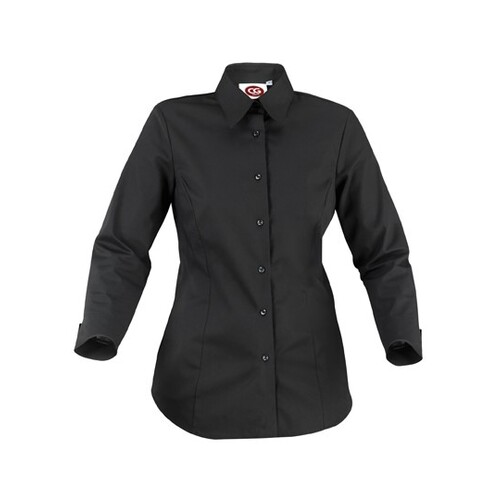 CG Workwear Ladies´ Blouse Ferrara (Black, S)