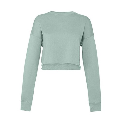 Women's cropped crew fleece