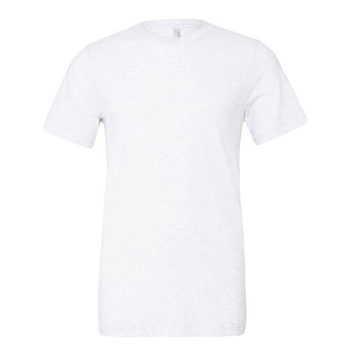 Canvas Unisex Triblend Crew Neck T-Shirt (Solid White Triblend, S)