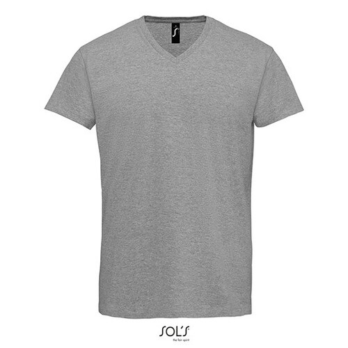 SOL´S Men´s Imperial V-Neck T-Shirt (Grey Melange, 3XL)