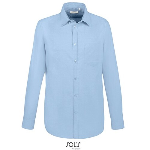 SOL´S Men´s Boston Fit Shirt (Sky Blue, 3XL)