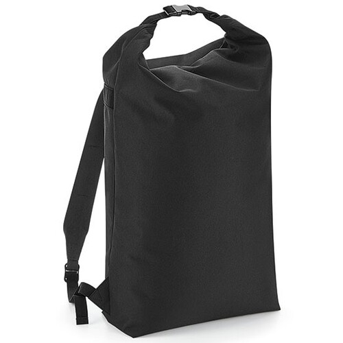 BagBase Icon Roll-Top Backpack (Black, 29 x 47 x 17 cm)