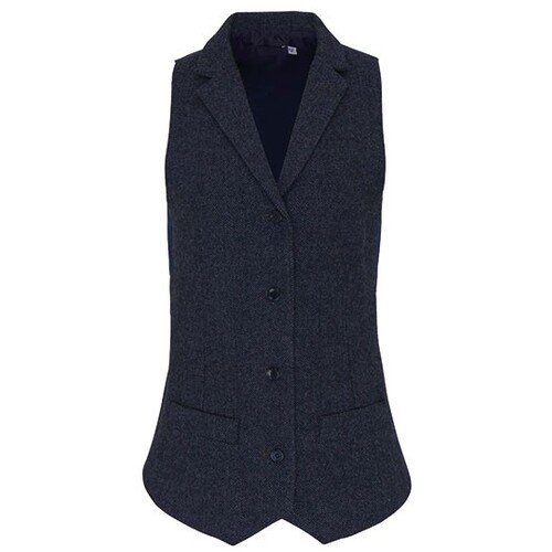 Premier Workwear Women´s Herringbone Waistcoat (Navy (ca. Pantone 2766C), XS)