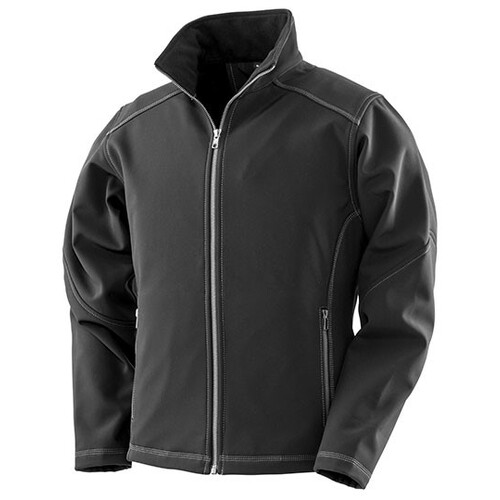 Result WORK-GUARD Women´s Treble Stitch Softshell Jacket (Black, XS)