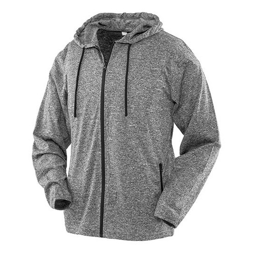 SPIRO Women´s Hooded Tee-Jacket (Marl Grey, S)