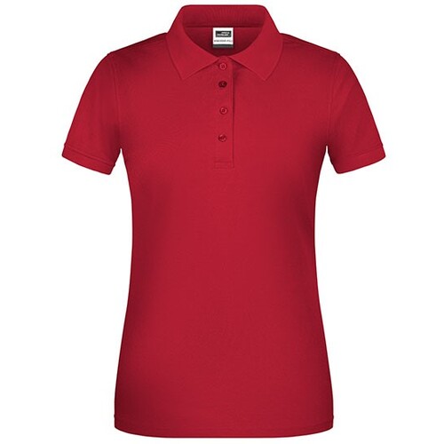 James&Nicholson Ladies´ Bio Workwear Polo (Red, XS)