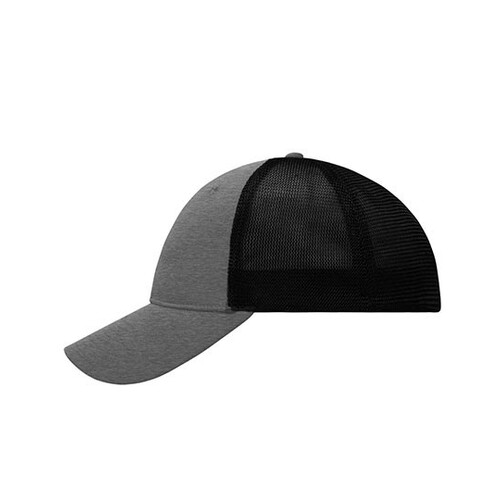 6 panel elastic fit mesh cap