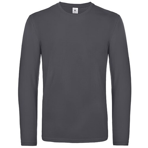 B&C BE INSPIRED Men´s T-Shirt #E190 Long Sleeve (Dark Grey (Solid), 3XL)