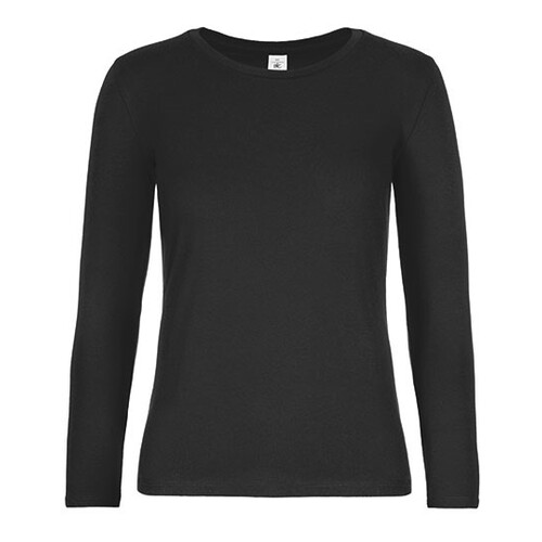 B&C BE INSPIRED Women´s T-Shirt #E190 Long Sleeve (Black, XS)