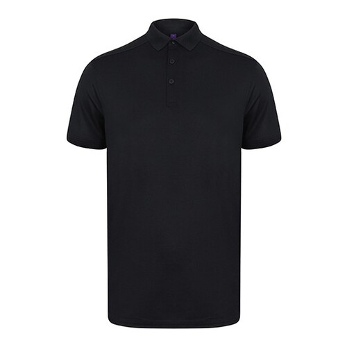 Henbury Men´s Slim Fit Stretch Polo Shirt + Wicking Finish (Navy, 3XL)