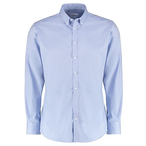 Chemise oxford stretch coupe ajustée à manches longues