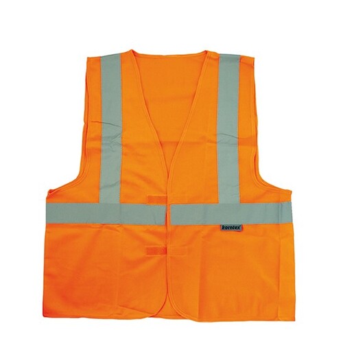 Korntex Hi-Vis Safety Vest With 3 Reflective Stripes Bremen (Signal Orange, L)