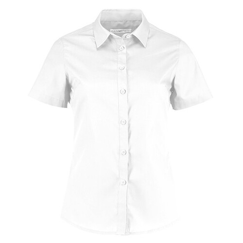 Kustom Kit Women´s Tailored Fit Poplin Shirt Short Sleeve (White, 32 (6))