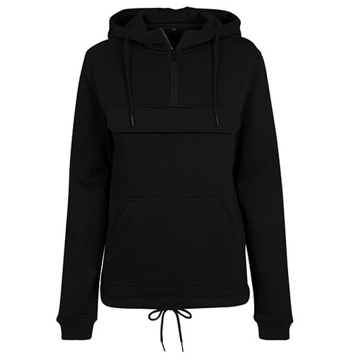 Build Your Brand Ladies´ Sweat Pull Over Hoody (Black, XS)