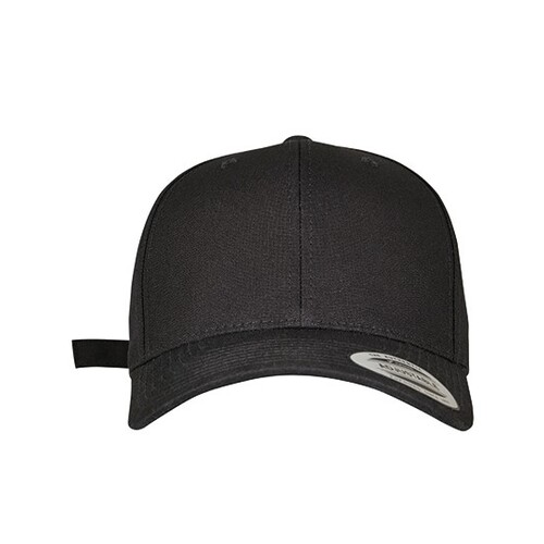 6-panel curved metal snap cap