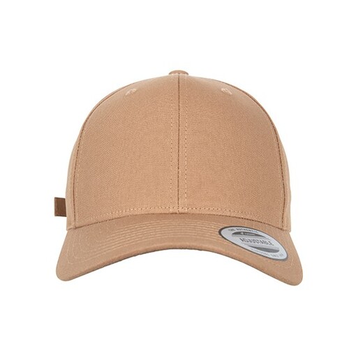 6-panel curved metal snap cap