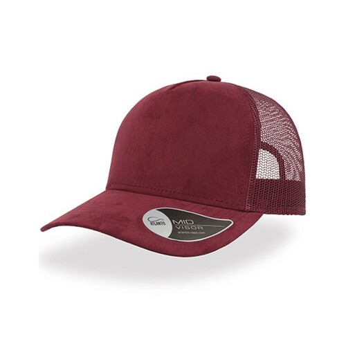 Atlantis Headwear Rapper Suede Cap (Burgundy, One Size)