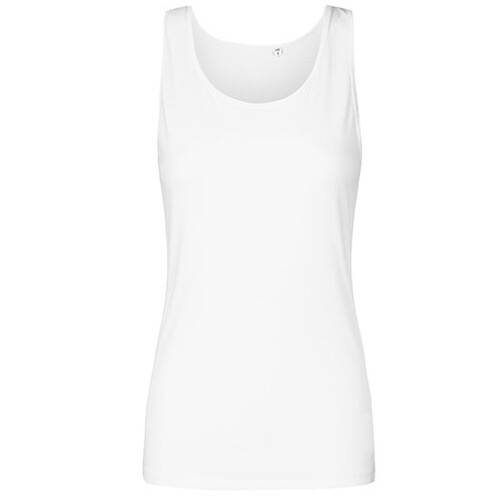 Camiseta sin mangas con cuello redondo para mujer