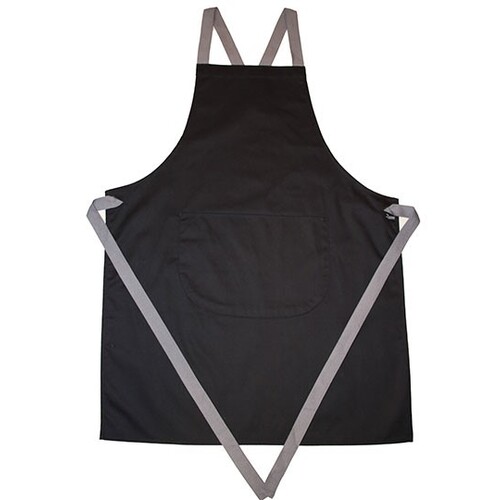 Apron with Gray Ties Crossover