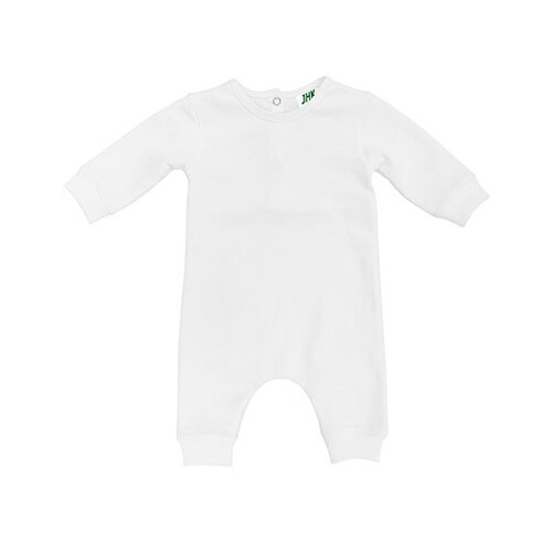 JHK Baby Playsuit Long Sleeve (White, 3 Monate)
