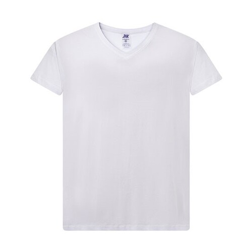 JHK Ladies´ Curves T-Shirt V-Neck (White, S)