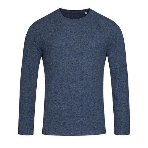 Stedman® Knit Long Sleeve Sweater (Marina Blue Melange, XXL)